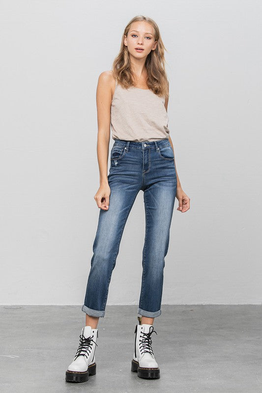 Slim Boyfriend Jeans us.meeeshop -  Pants