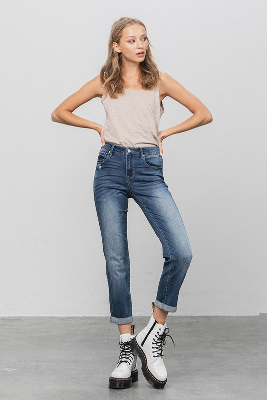 Slim Boyfriend Jeans us.meeeshop -  Pants