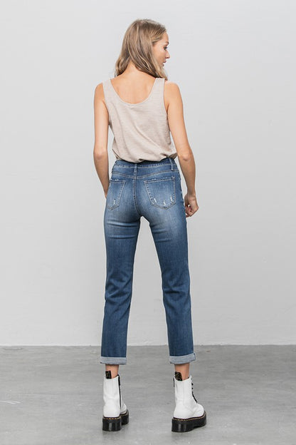 Slim Boyfriend Jeans us.meeeshop -  Pants