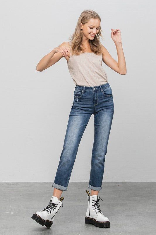 Slim Boyfriend Jeans us.meeeshop -  Pants
