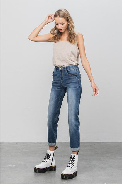 Slim Boyfriend Jeans us.meeeshop -  Pants