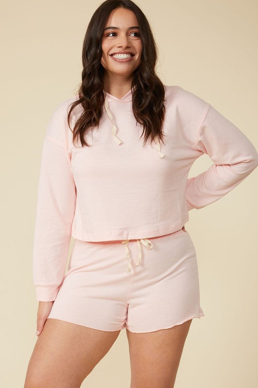 french terry cropped French Terry Cropped Hoodie Aqua (layer) - shop at us.meeeshop