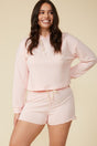 French Terry Cropped Hoodie