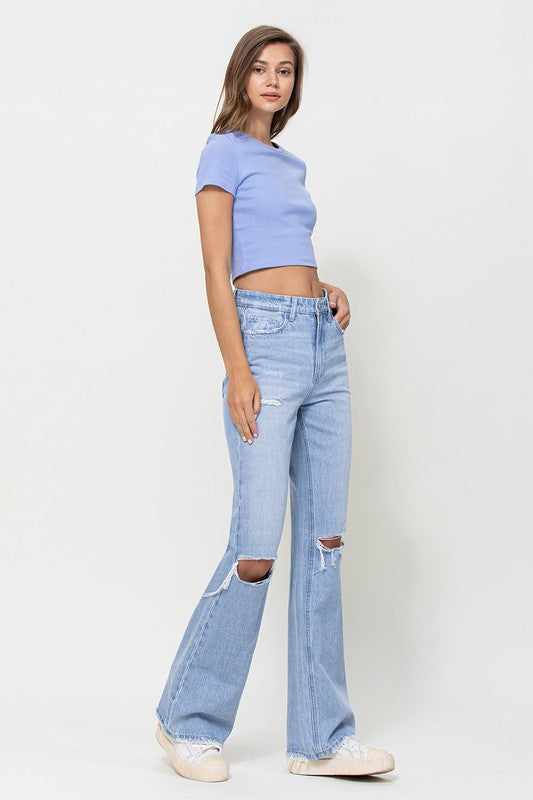 VERVET 90's Vintage Flare Jeans | us.meeeshop