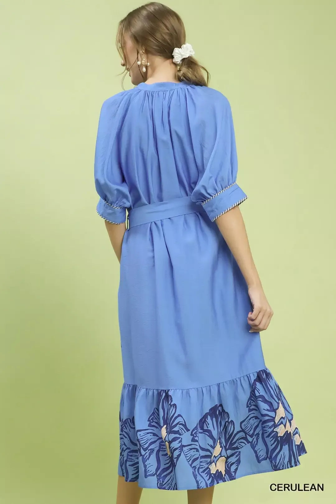 umgee floral belted Umgee Floral Belted Midi Dress view 5 (dress) - shop at us.meeeshop