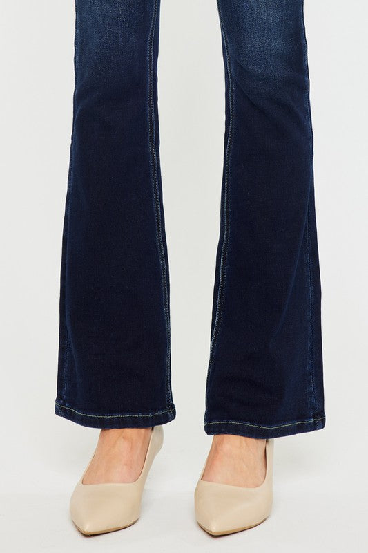 KanCan High Rise Wide Waistband Skinny Bootcut Jeans | us.meeeshop