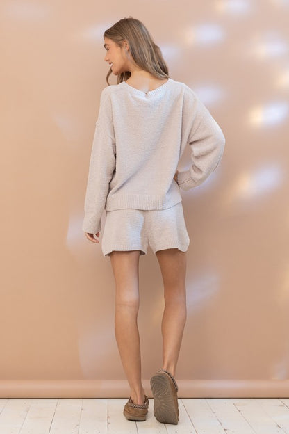 Cozy Soft Top with Shorts Set | us.meeeshop