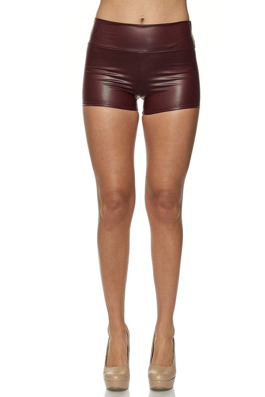 faux leather shorts Faux Leather Shorts view 13 (bottom) - shop at us.meeeshop
