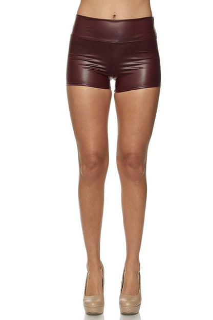 faux leather shorts Faux Leather Shorts view 13 (bottom) - shop at us.meeeshop