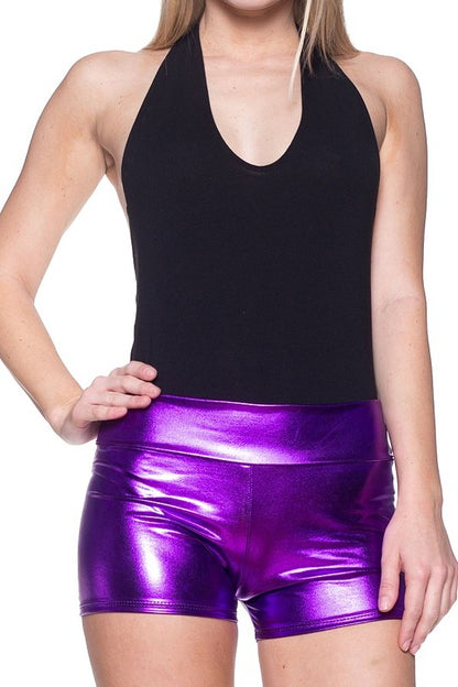 faux leather shorts Faux Leather Shorts view 9 (bottom) - shop at us.meeeshop