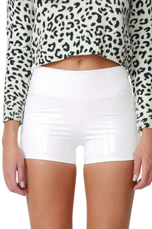 faux leather shorts Faux Leather Shorts view 16 (bottom) - shop at us.meeeshop