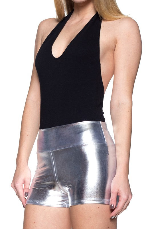 faux leather shorts Faux Leather Shorts view 6 (bottom) - shop at us.meeeshop