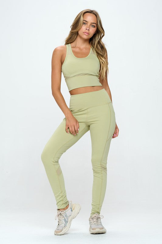 Women's Two Piece Activewear Set Cut Out Detail | us.meeeshop