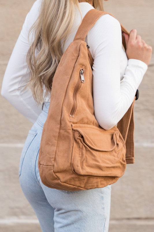 oversized canvas sling Oversized Canvas Sling view 2 (bag) - shop at us.meeeshop