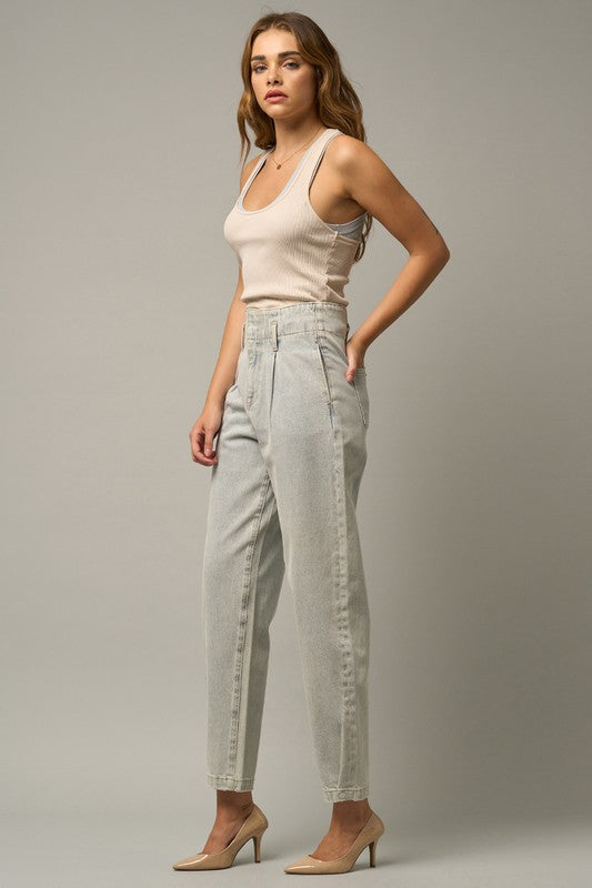 Super High Waist Balloon Jeans us.meeeshop -  Pants