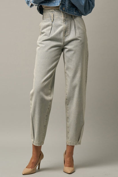 Super High Waist Balloon Jeans us.meeeshop -  Pants
