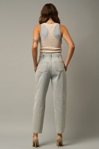 Super High Waist Balloon Jeans us.meeeshop -  Pants