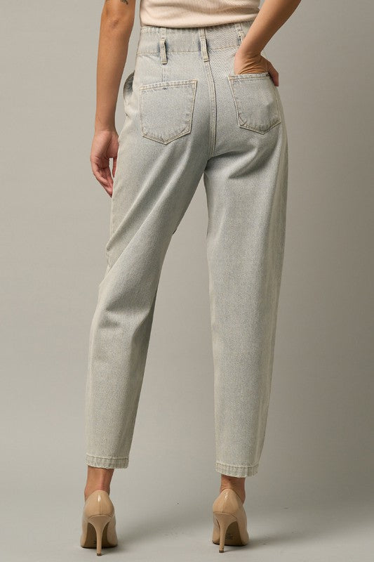 Super High Waist Balloon Jeans us.meeeshop -  Pants