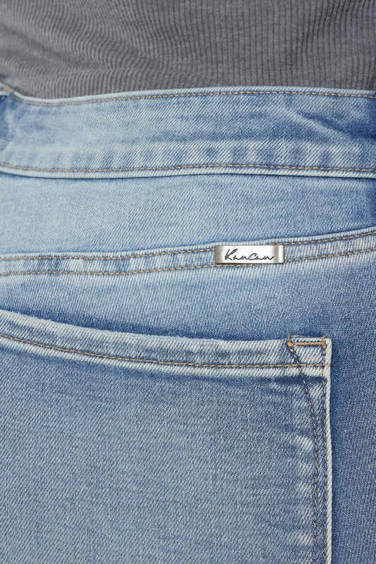 KanCan Plus Mid Rise Y2K Medium Wash Bootcut Jeans | us.meeeshop