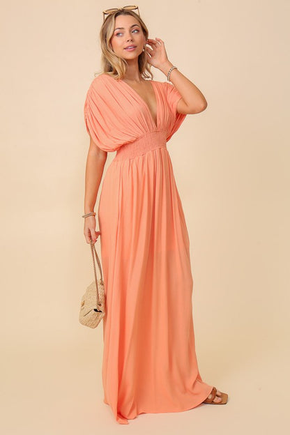TIMING Summer Spring Vacation Maxi Sundress Lined | us.meeeshop