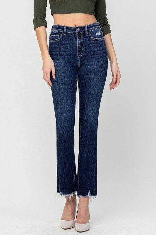 Flying Monkey High Rise Ankle Bootcut Jeans | us.meeeshop