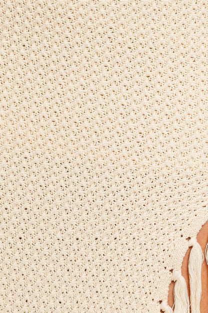 LE LIS Tassel Detail Sweater Midi Skirt | us.meeeshop
