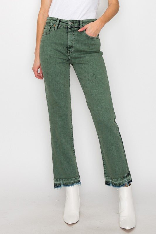 elena tummy control Elena Tummy Control High Rise Straight Jeans view 11 (bottom) - shop at us.meeeshop