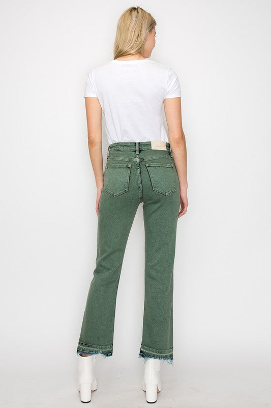 elena tummy control Elena Tummy Control High Rise Straight Jeans view 13 (bottom) - shop at us.meeeshop