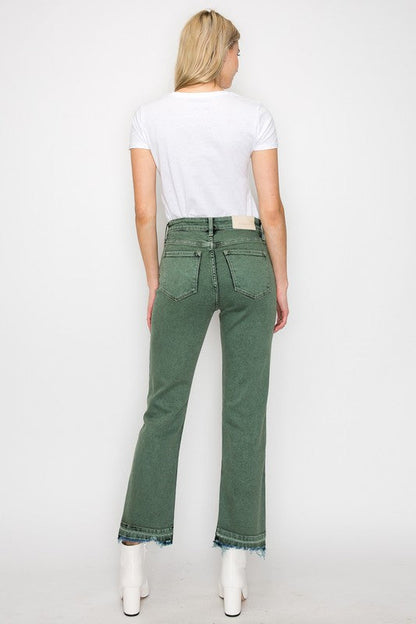 elena tummy control Elena Tummy Control High Rise Straight Jeans view 13 (bottom) - shop at us.meeeshop