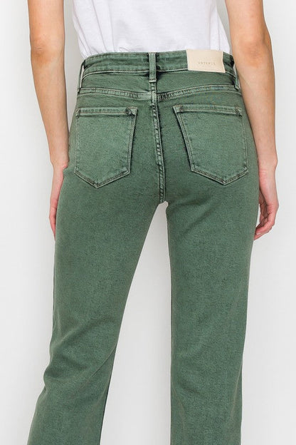 elena tummy control Elena Tummy Control High Rise Straight Jeans view 18 (bottom) - shop at us.meeeshop