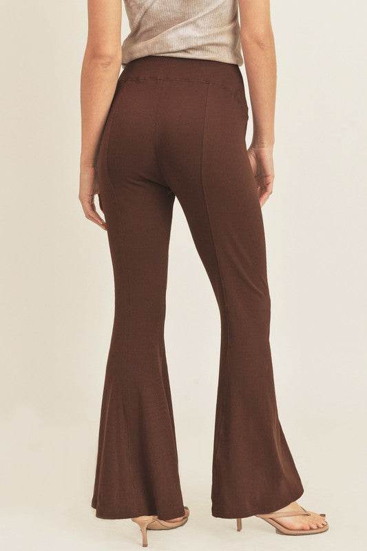 Aemi + Co High Waist Flare Pants - us.meeeshop