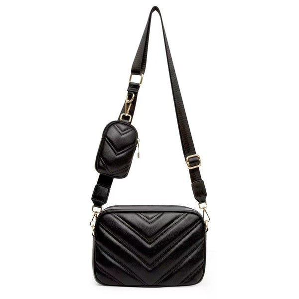 Elsie Quilted Crossbody Plus Mini Case Coin Purse | us.meeeshop