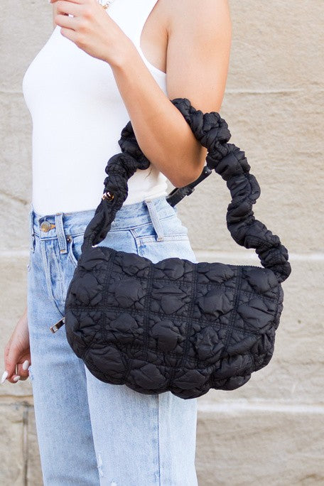indy convertible quilted Indy Convertible Quilted Puffer Crossbody view 2 (bag) - shop at us.meeeshop