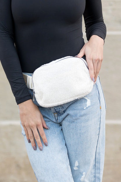 lola boucle sherpa Lola Boucle Sherpa Sling/belt Bag view 15 (bag) - shop at us.meeeshop
