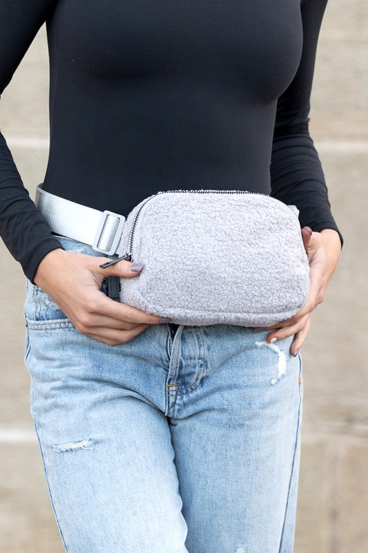 lola boucle sherpa Lola Boucle Sherpa Sling/belt Bag view 12 (bag) - shop at us.meeeshop