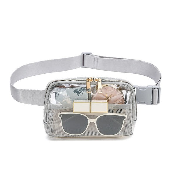 Juni Clear Stadium Belt Bag us.meeeshop -  Handbags
