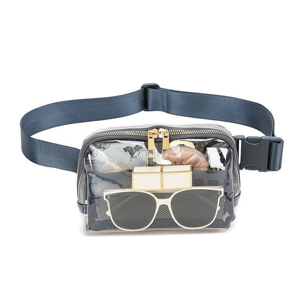 Juni Clear Stadium Belt Bag us.meeeshop -  Handbags
