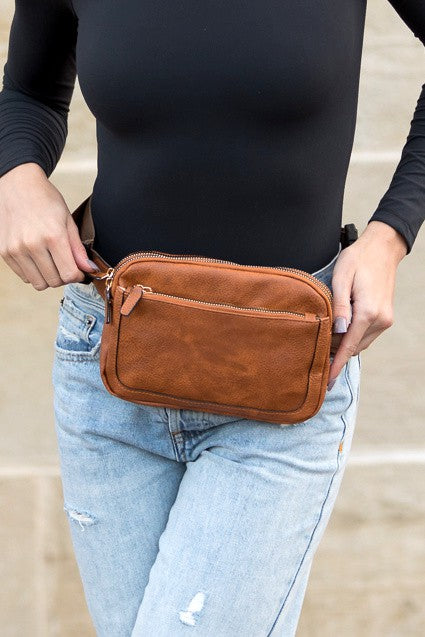 presly vegan leather Presly Vegan Leather Everywhere Sling Belt Bag view 2 (bag) - shop at us.meeeshop