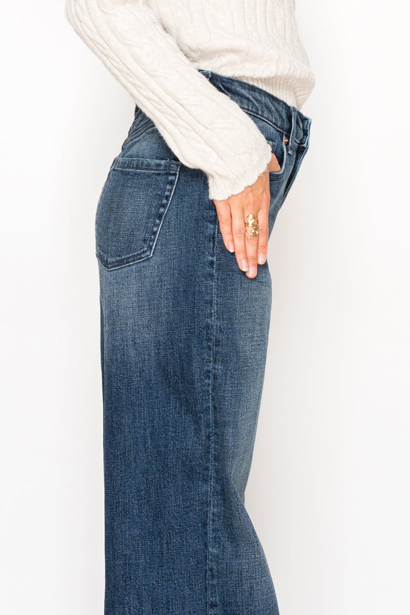 tummy control high Tummy Control High Rise A-wide Jeans view 17 (bottom) - shop at us.meeeshop