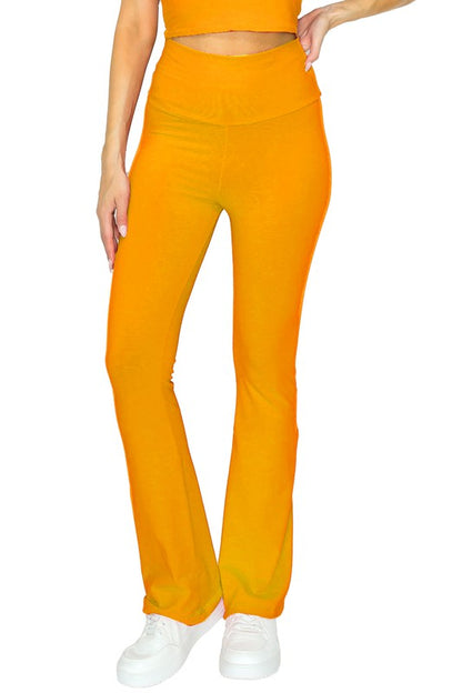 cotton solid stretch Cotton Solid Stretch Yoga Pants view 16 (bottom) - shop at us.meeeshop