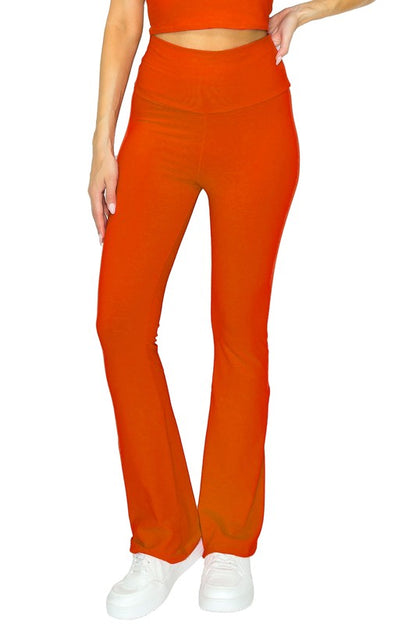 cotton solid stretch Cotton Solid Stretch Yoga Pants view 5 (bottom) - shop at us.meeeshop