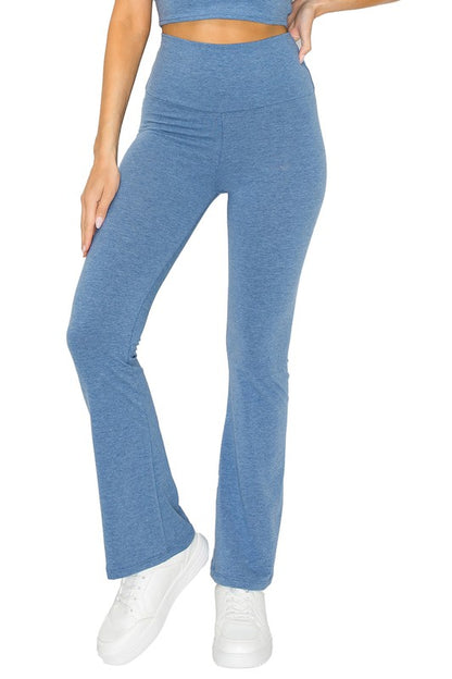 cotton solid stretch Cotton Solid Stretch Yoga Pants view 14 (bottom) - shop at us.meeeshop