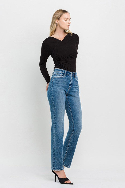 Flying Monkey High Rise Straight Jeans | us.meeeshop