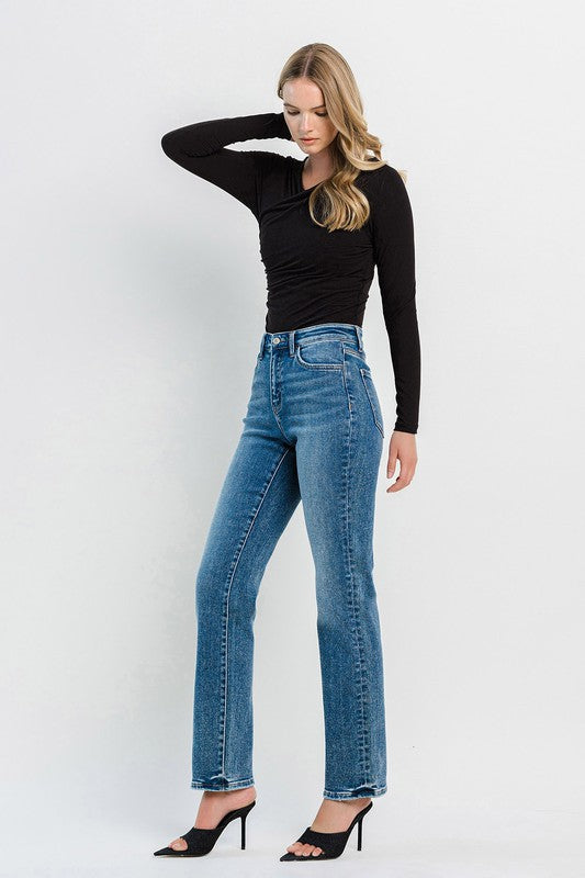 Flying Monkey High Rise Straight Jeans | us.meeeshop