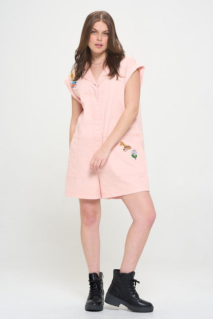 Cotton Twill Utility Romper | view 3 | Jade by Jane | us.meeeshop