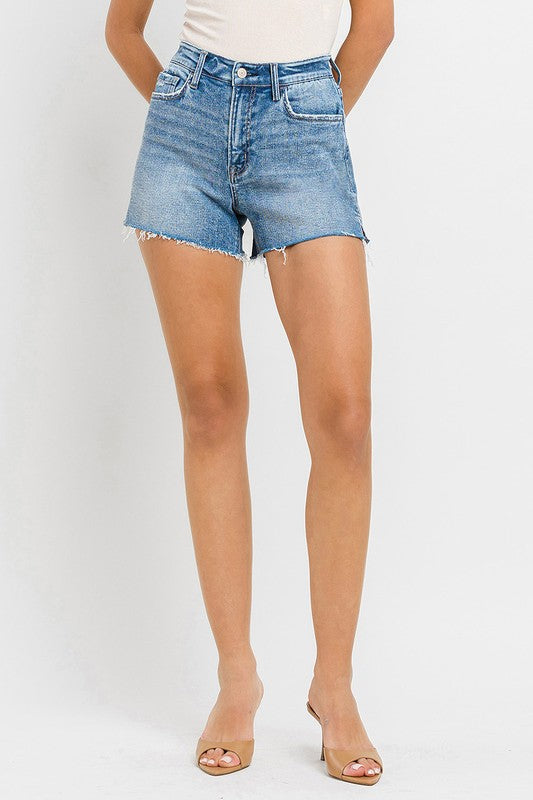 VERVET by Flying Monkey High Rise Side Slit A Line Shorts | us.meeeshop