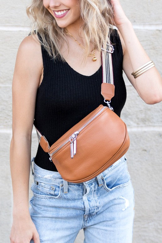 hazel genuine leather Hazel Genuine Leather Sling Bag view 2 (bag) - shop at us.meeeshop