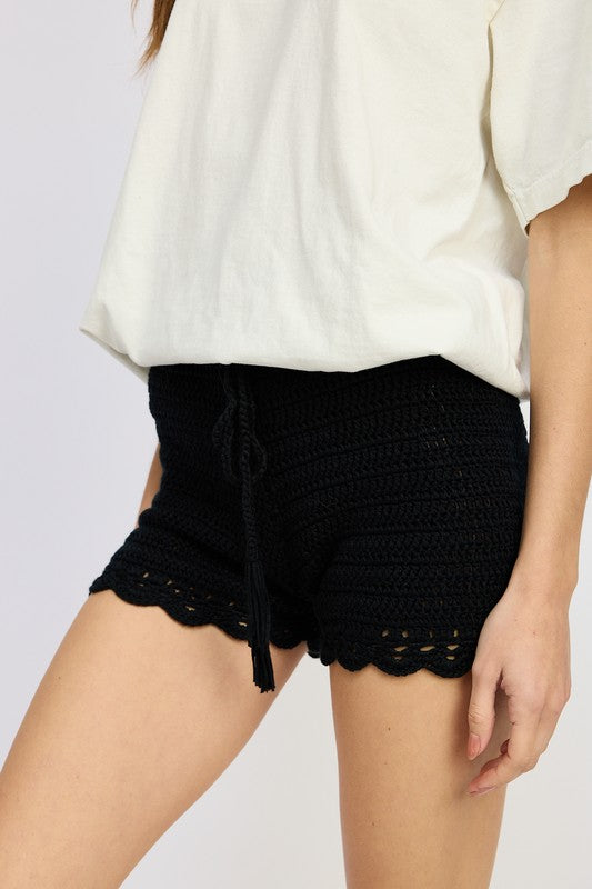 Crochet Mini Shorts | us.meeeshop
