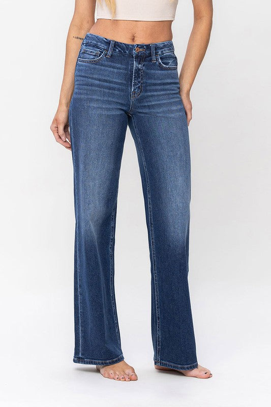 Flying Monkey High Rise Loose Fit Jeans | us.meeeshop