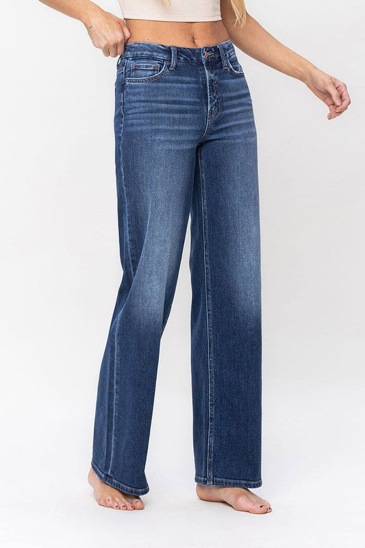 Flying Monkey High Rise Loose Fit Jeans | us.meeeshop